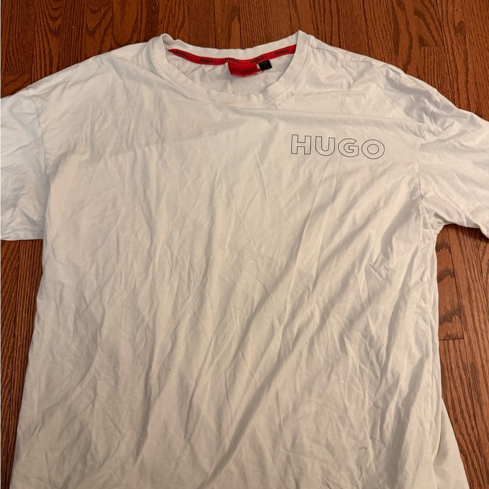 HUGO White Short Sleeve Tee
